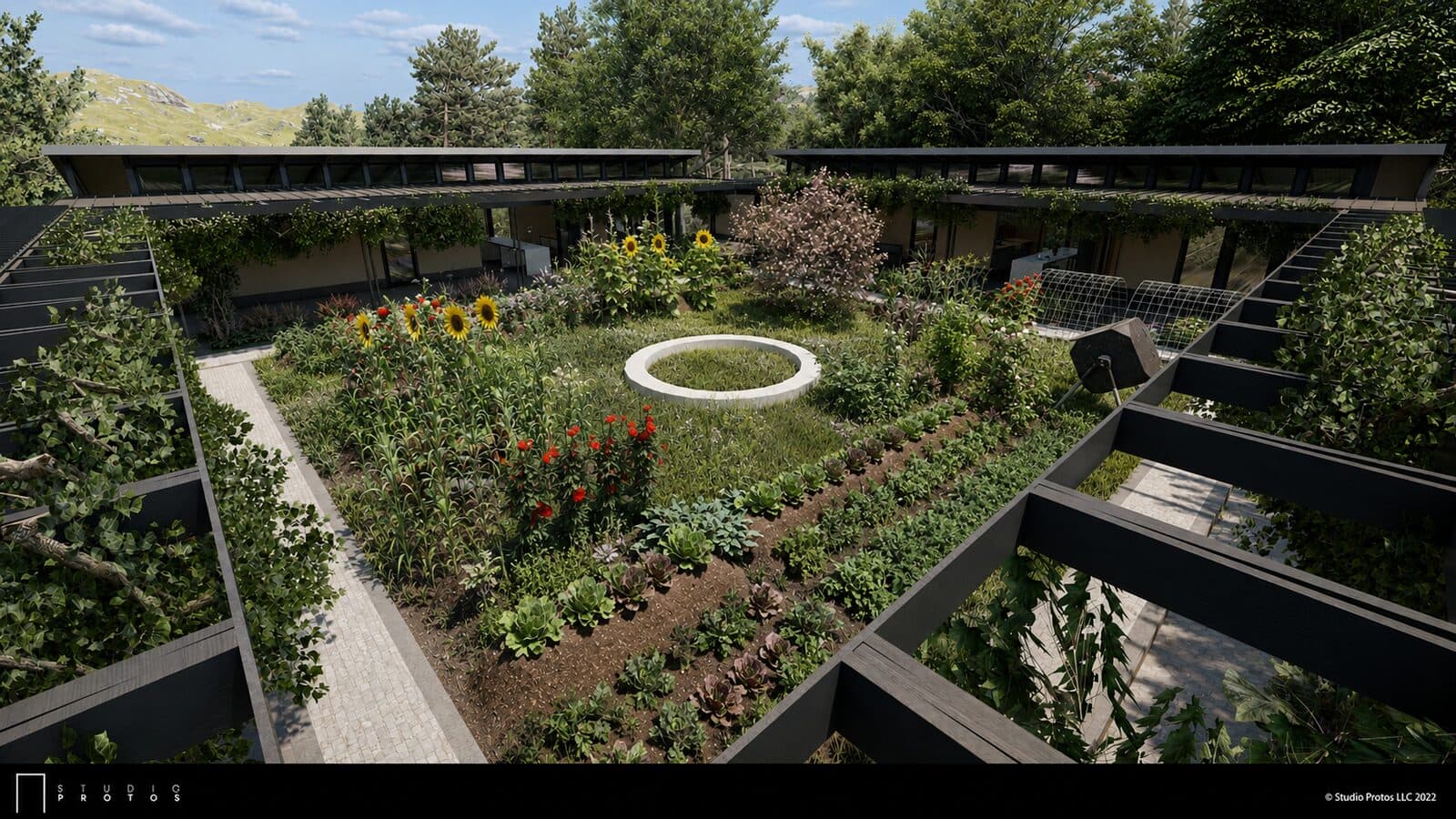 Courtyard Community Home